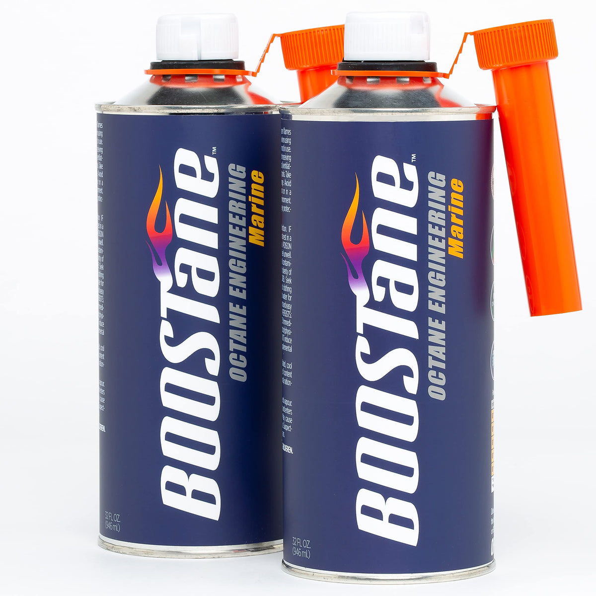 BOOSTane marine front label showing product and performance benefits