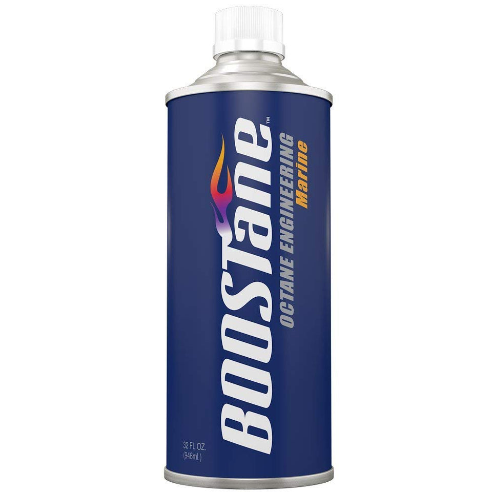 BOOSTane Marine front packaging showing bottle and branding, protects engines