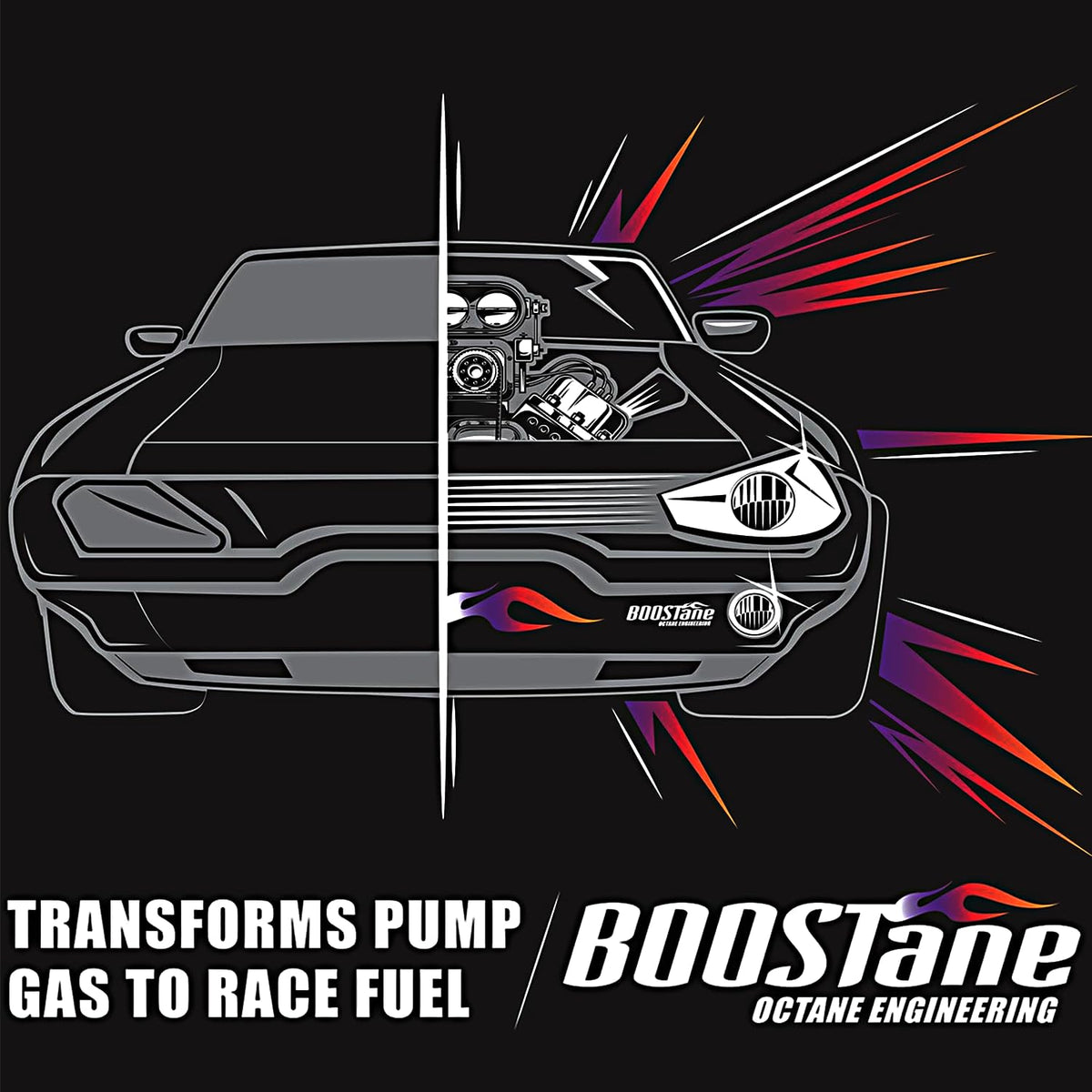 BOOSTane pouring into fuel jug demonstrating easy mixing and accurate dosing benefit