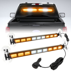 BooYu front view light bar showing bright multi-color LEDs for instant visibility