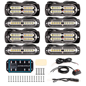 BooYu strobe lights on construction vehicle showing on-site safety visibility benefit