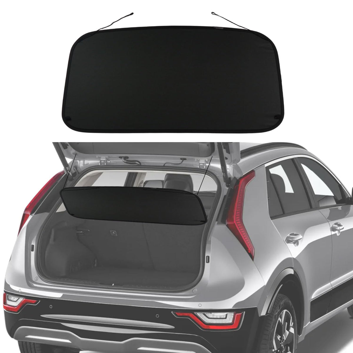 BOPARAUTO front view cargo cover showing sleek factory-style finish and privacy benefit
