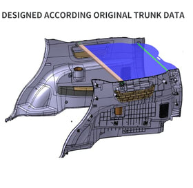 BOPARAUTO installed in Grand Cherokee trunk showing concealed cargo benefit