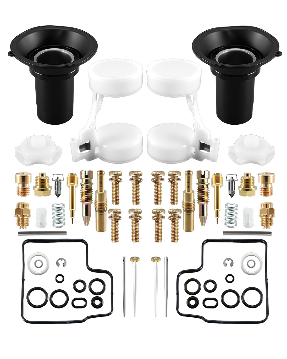 BOQNZN front packaging showing complete two-set carburetor kit and fitment details