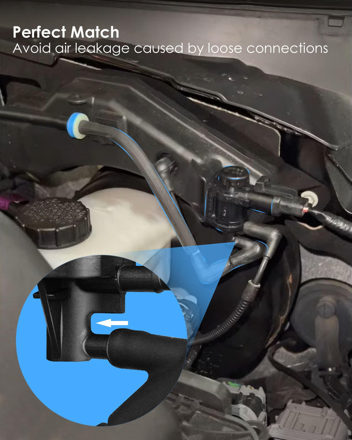 BOQNZN vacuum check valve close detail showing rubber seal reliability
