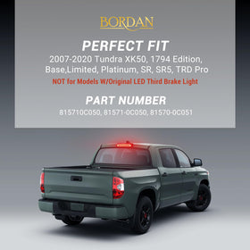 BORDAN lifestyle truck on wet road showing weatherproof performance and clear braking