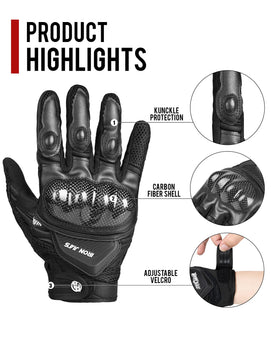 BORLENI breathable mesh panels allowing airflow for cooler hands