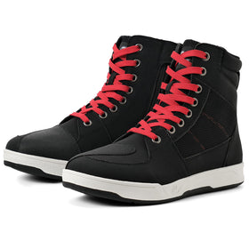 BORLENI front view of street-motocross boot showing style and protection