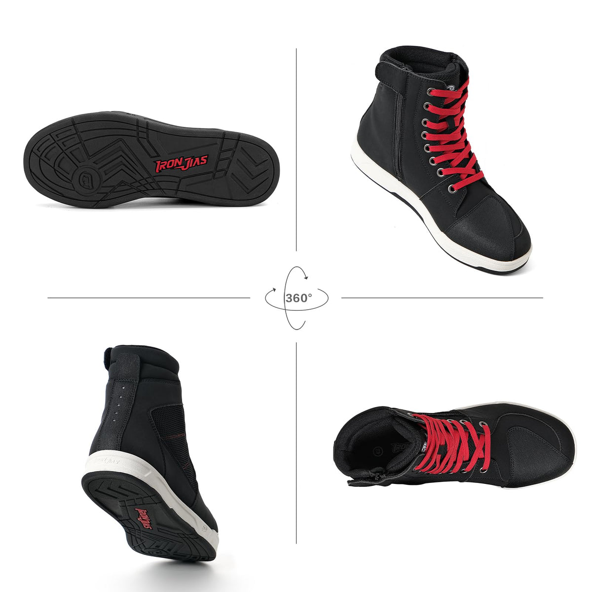 BORLENI reflective insert enhancing low-light rider visibility