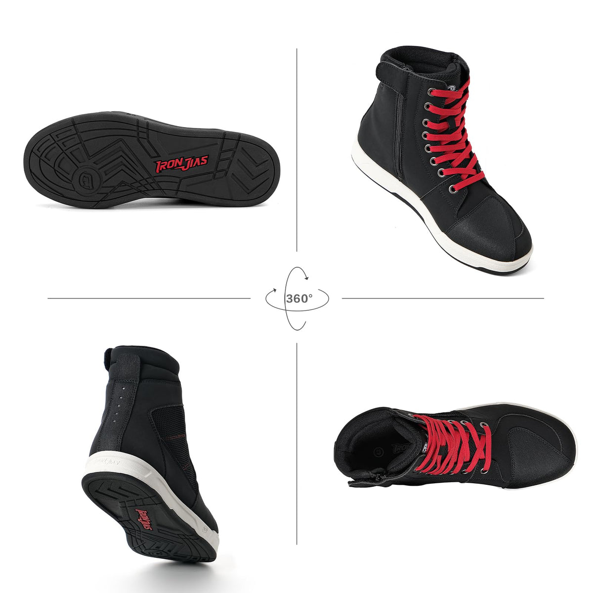 BORLENI boot next to helmet for scale showing true-to-size proportions