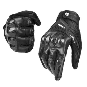 BORLENI gloves next to a helmet showing scale and sizing reference