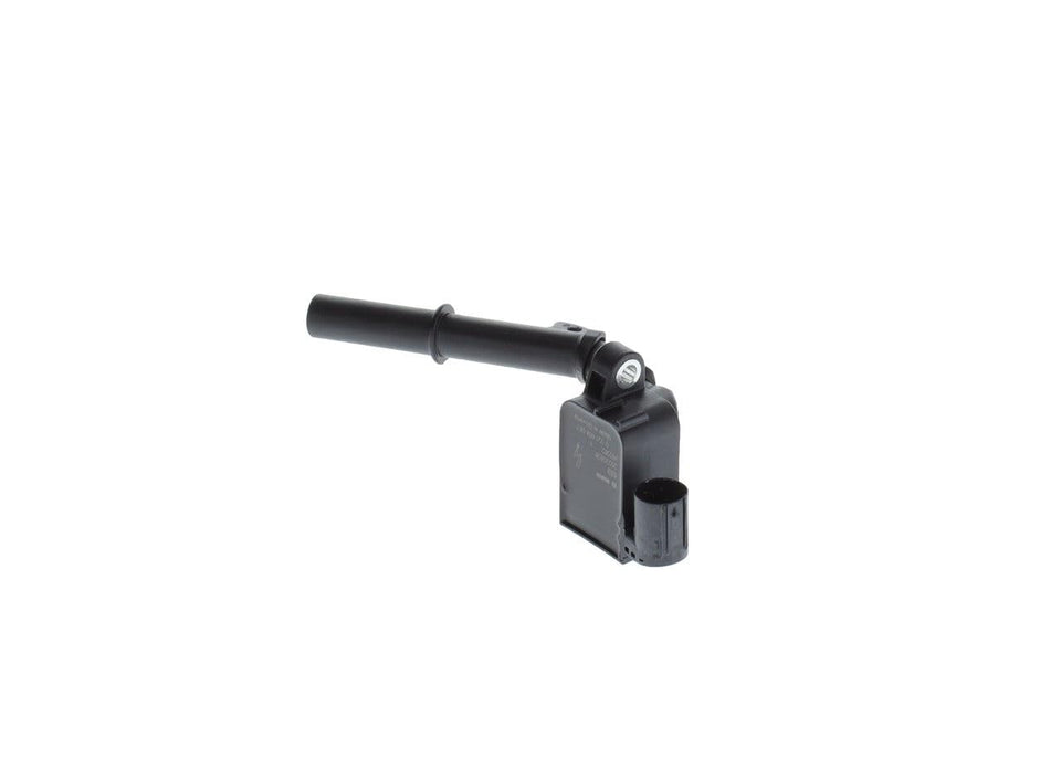 Bosch 0221604067 front view showing connector and housing for reliable spark delivery