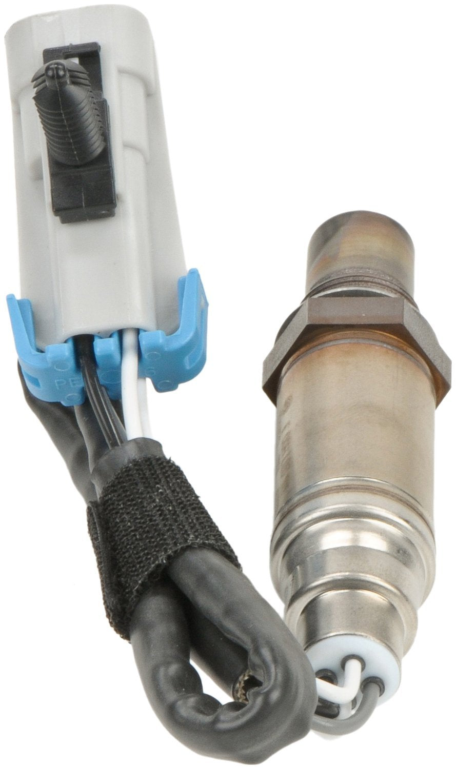 Bosch sensor close-up showing heater and welds for durability benefit
