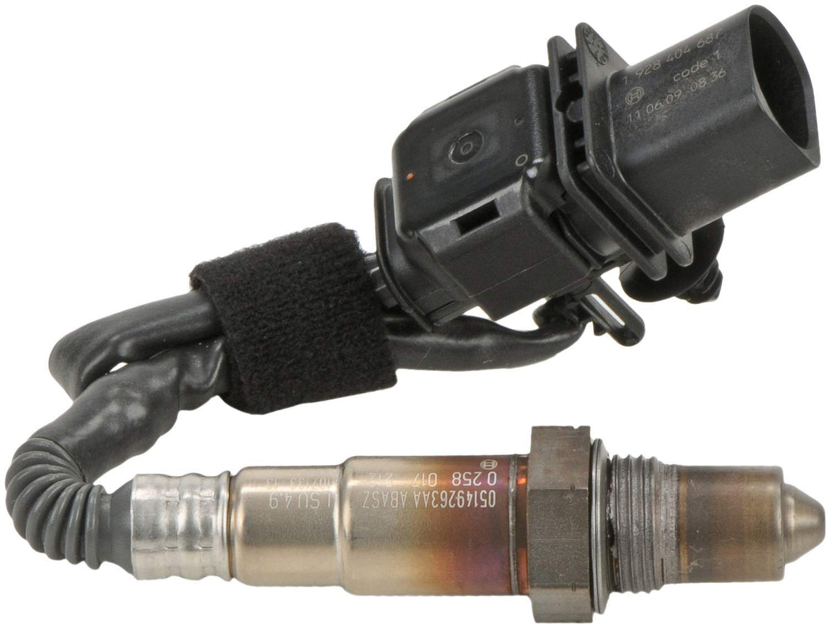 Bosch 17212 close-up of heater tip and stainless body, Bosch durability benefit