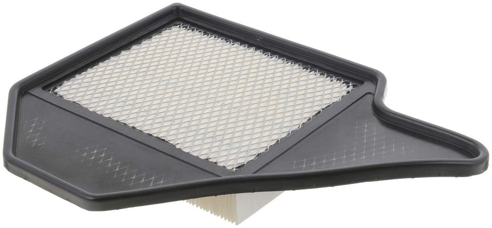 Bosch 5435WS front view showing pleated media and fit, improves engine protection