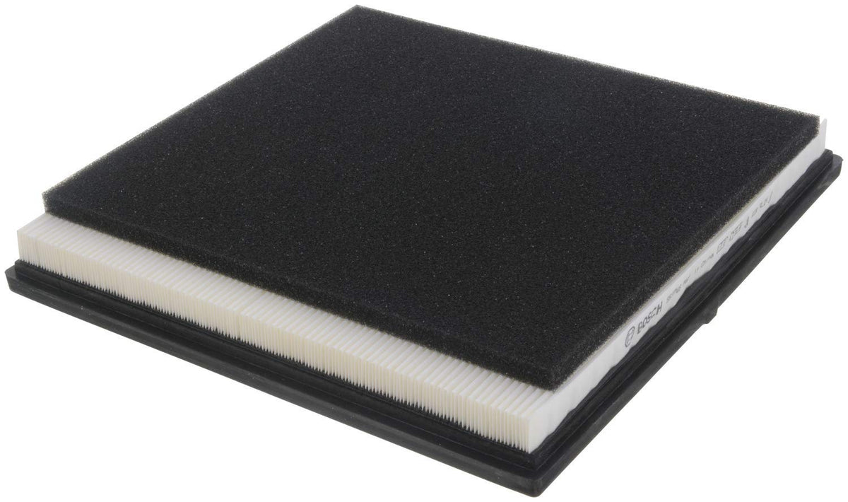 Bosch 5537WS close-up of pleats demonstrating fine filtration