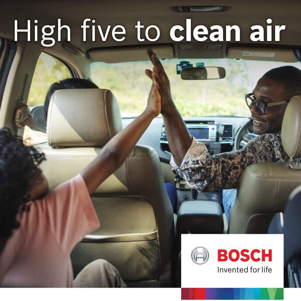 Bosch 6087C in car interior highlighting fresher air for passengers