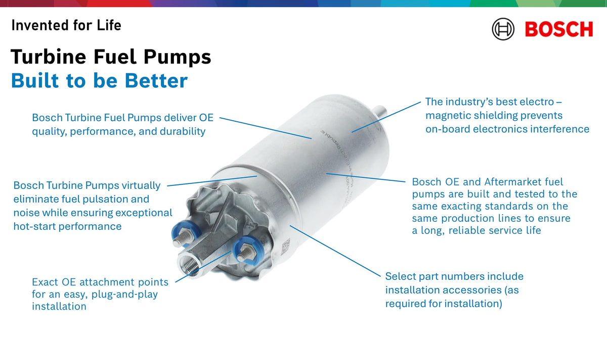 Bosch 69909 installed in truck fuel module, Bosch ensures reliable in-vehicle performance