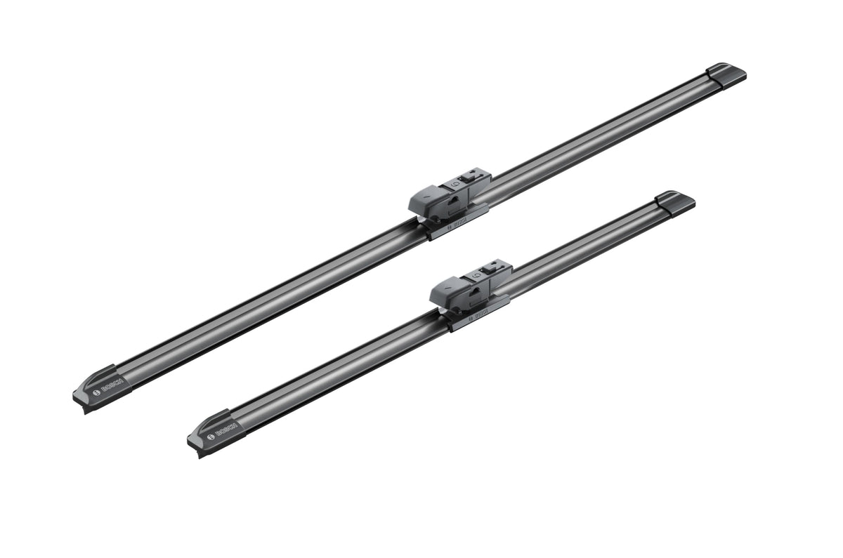 Hand installing Bosch AeroTwin blade demonstrating quick, tool-free installation