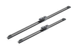 Hand installing Bosch AeroTwin blade demonstrating quick, tool-free installation