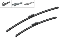 BOSCH AeroTwin packaging and 24" vs 19" size comparison for correct selection