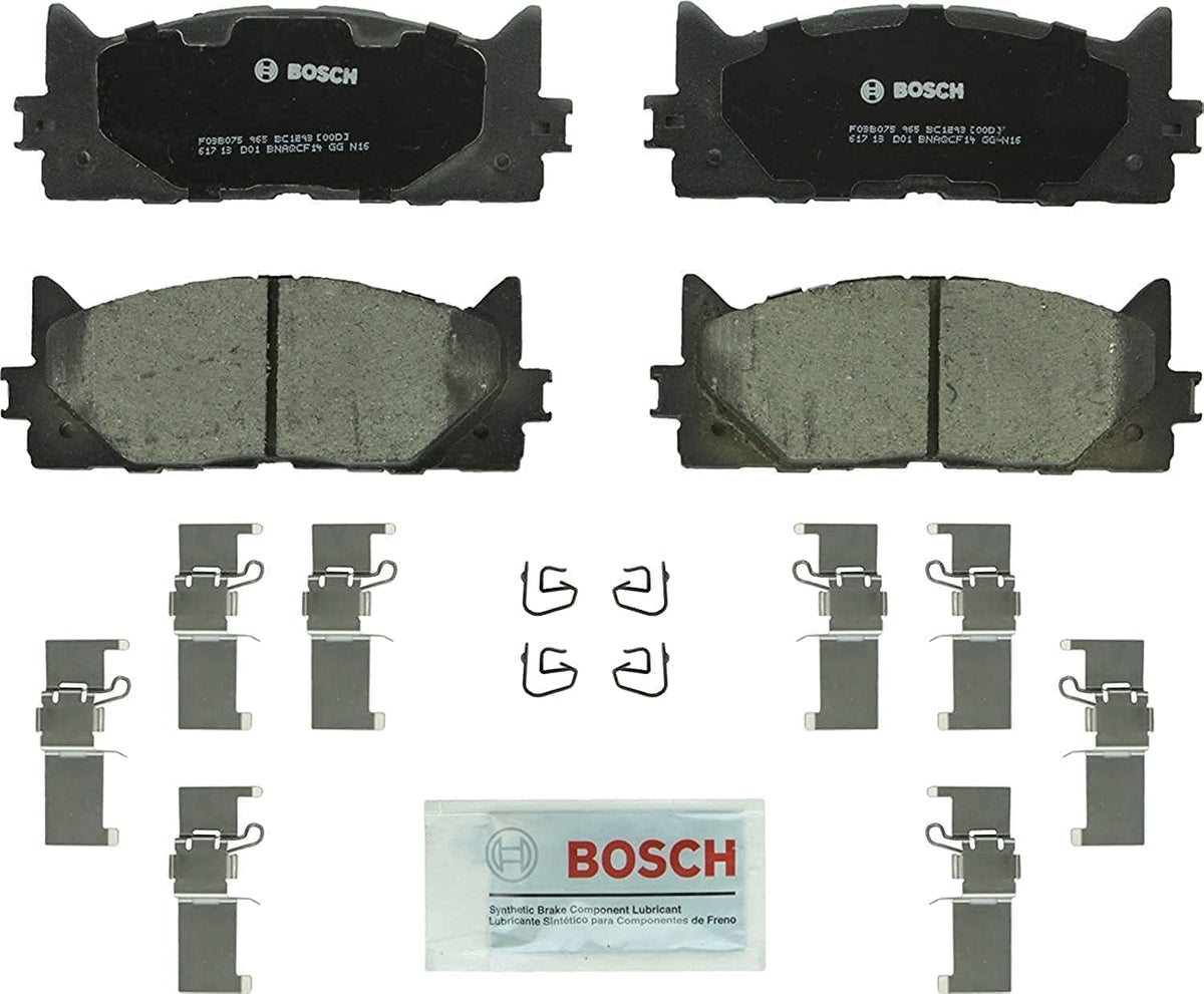 Bosch BC1293 front packaging showing brand and fitment for easy identification and warranty