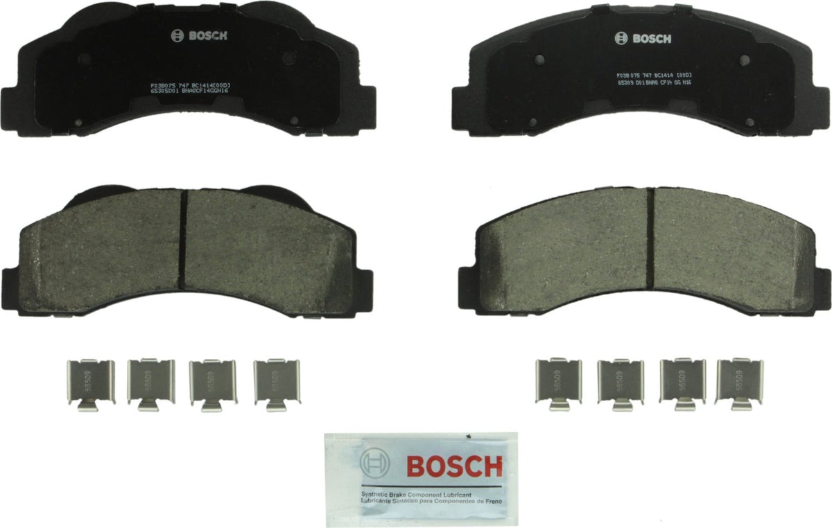 Bosch BC1414 front packaging showing product and benefits