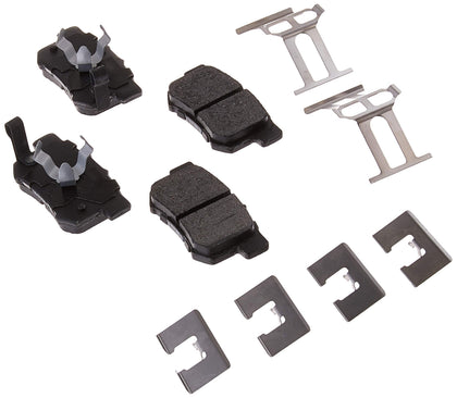 Bosch BE1086H front view showing rear pad set and included hardware for easy install