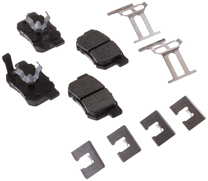 Bosch BE1086H front view showing rear pad set and included hardware for easy install