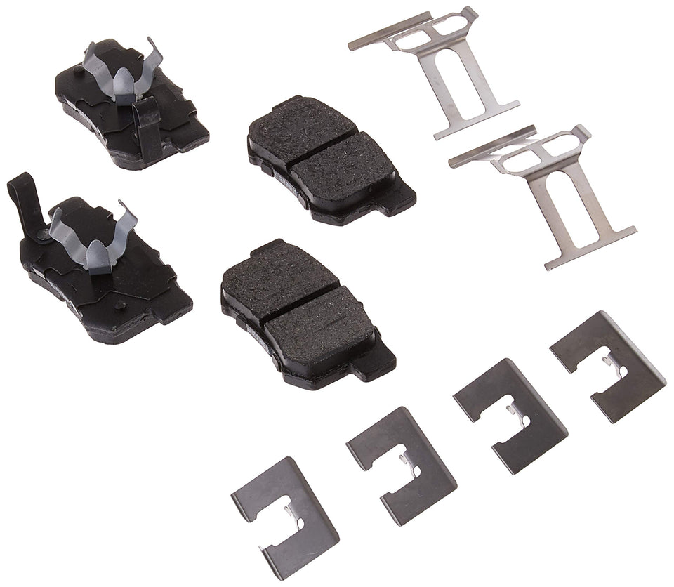 Bosch BE1086H front view showing rear pad set and included hardware for easy install
