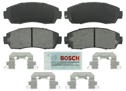 Bosch BE1089H front packaging showing complete axle pad kit with hardware benefit