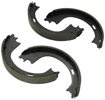 Bosch BS752 front view showing brake shoes and rust-resistant finish for reliable fit