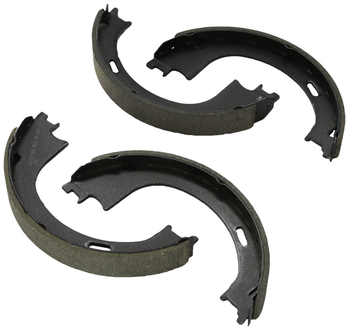 Bosch BS752 front view showing brake shoes and rust-resistant finish for reliable fit