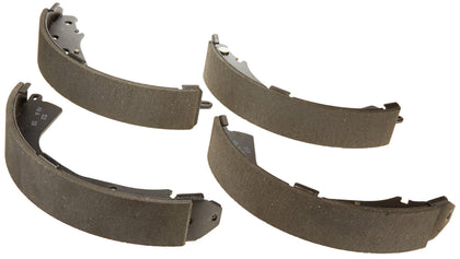 Bosch BS764 front view showing shoes and bonded friction for reliable braking