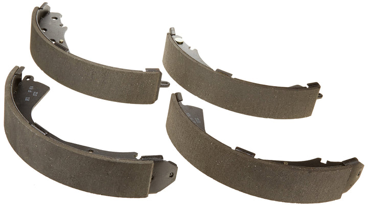 Bosch BS764 front view showing shoes and bonded friction for reliable braking