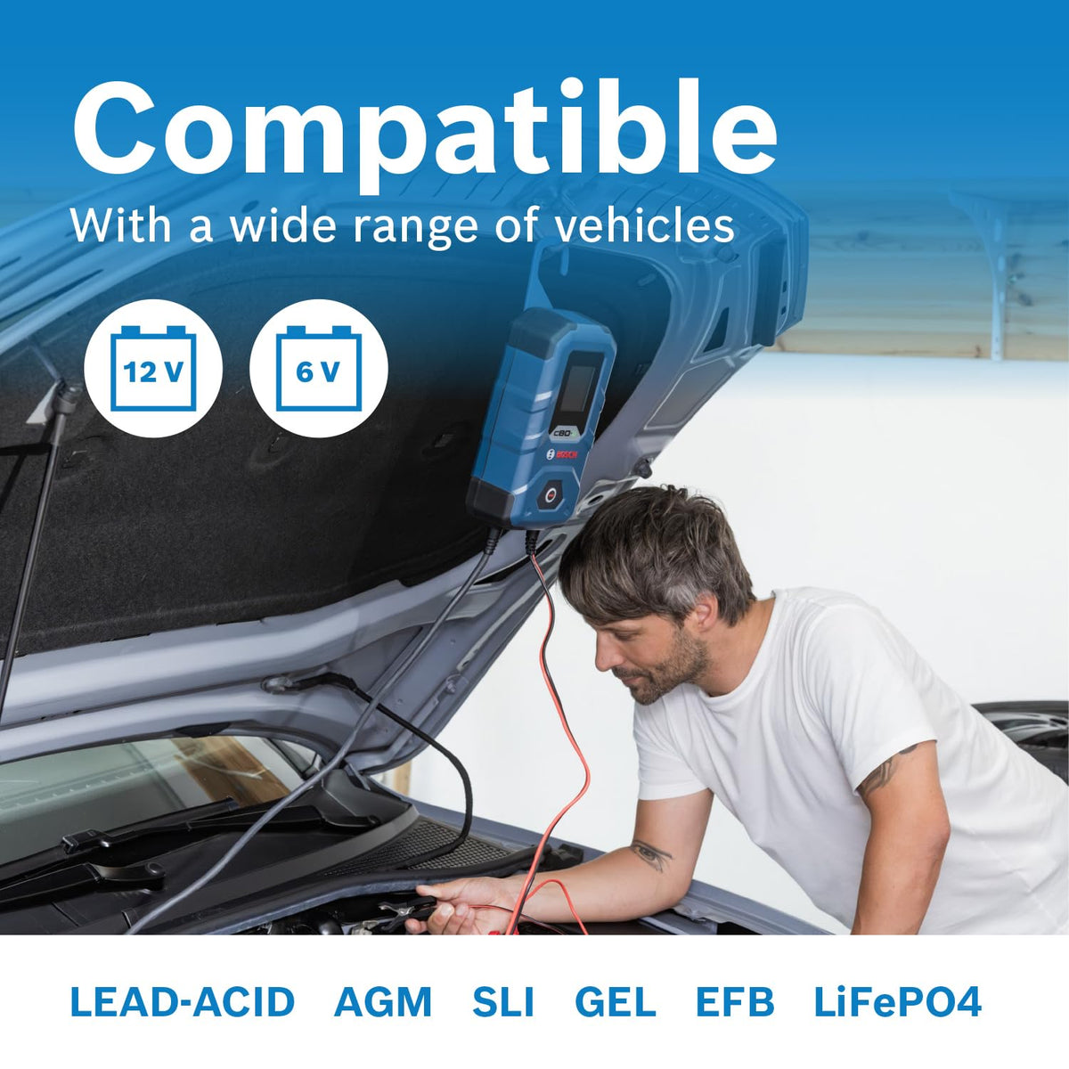 Bosch C80-Li in soft bag for easy transport and organized storage