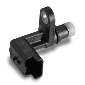 Bosch camshaft sensor beside ruler for scale showing accurate fit benefit
