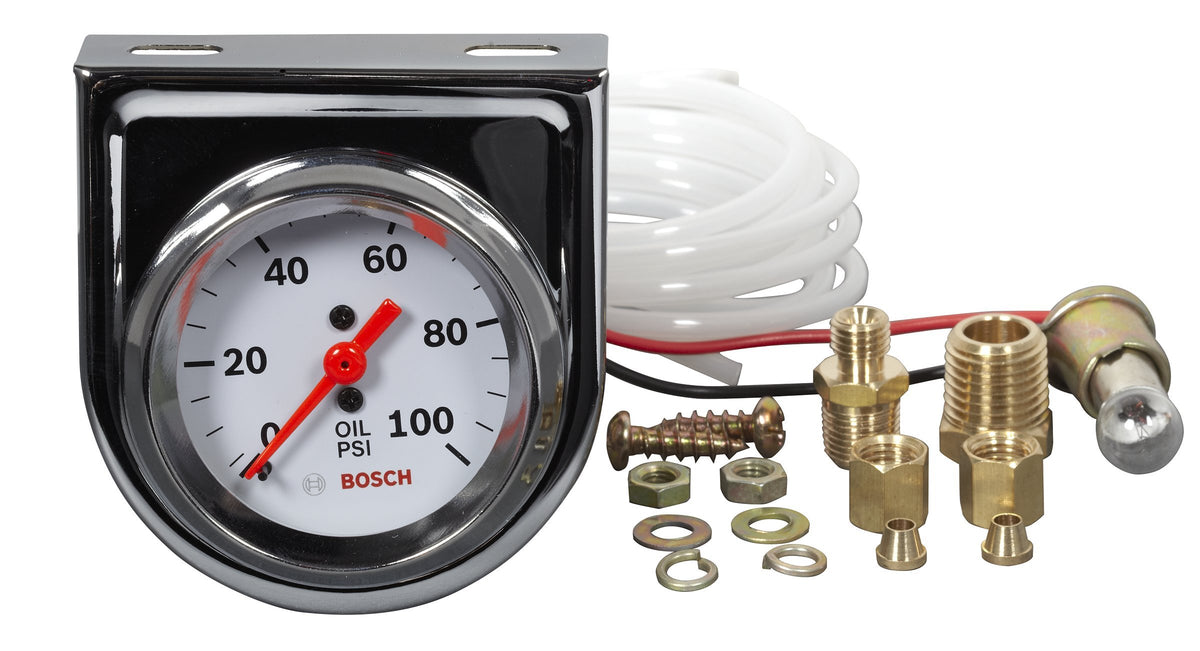Bosch chrome bezel and removable mounting panel close-up for neat installation
