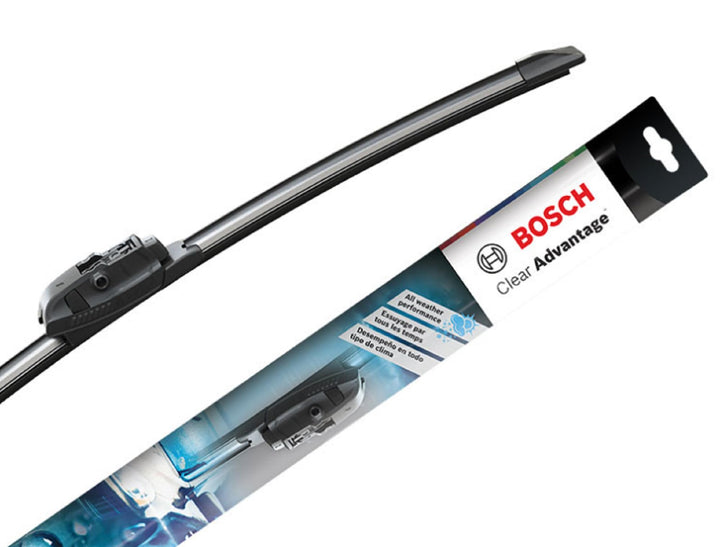 BOSCH Clear Advantage front packaging showing product and size benefits