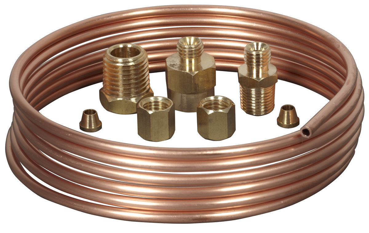 Bosch kit packaging showing copper tubing and fittings for reliable installs