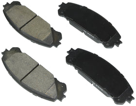 bosch front pad set in box showing included hardware and protective towel, confident fit