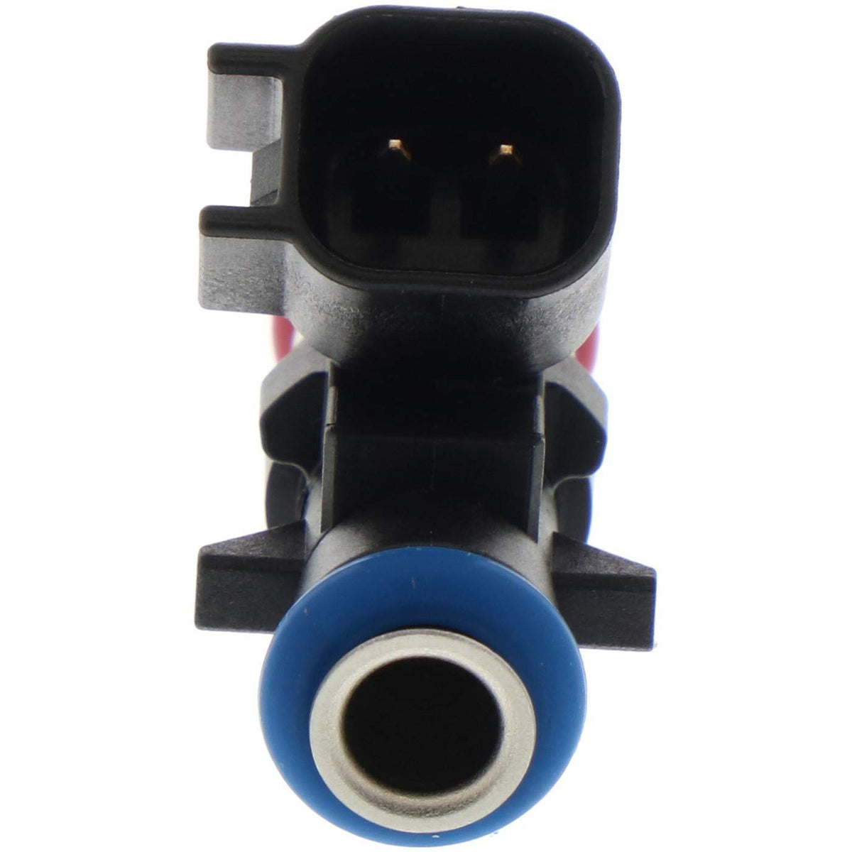 Bosch fuel injector front view showing connector and body for accurate replacement