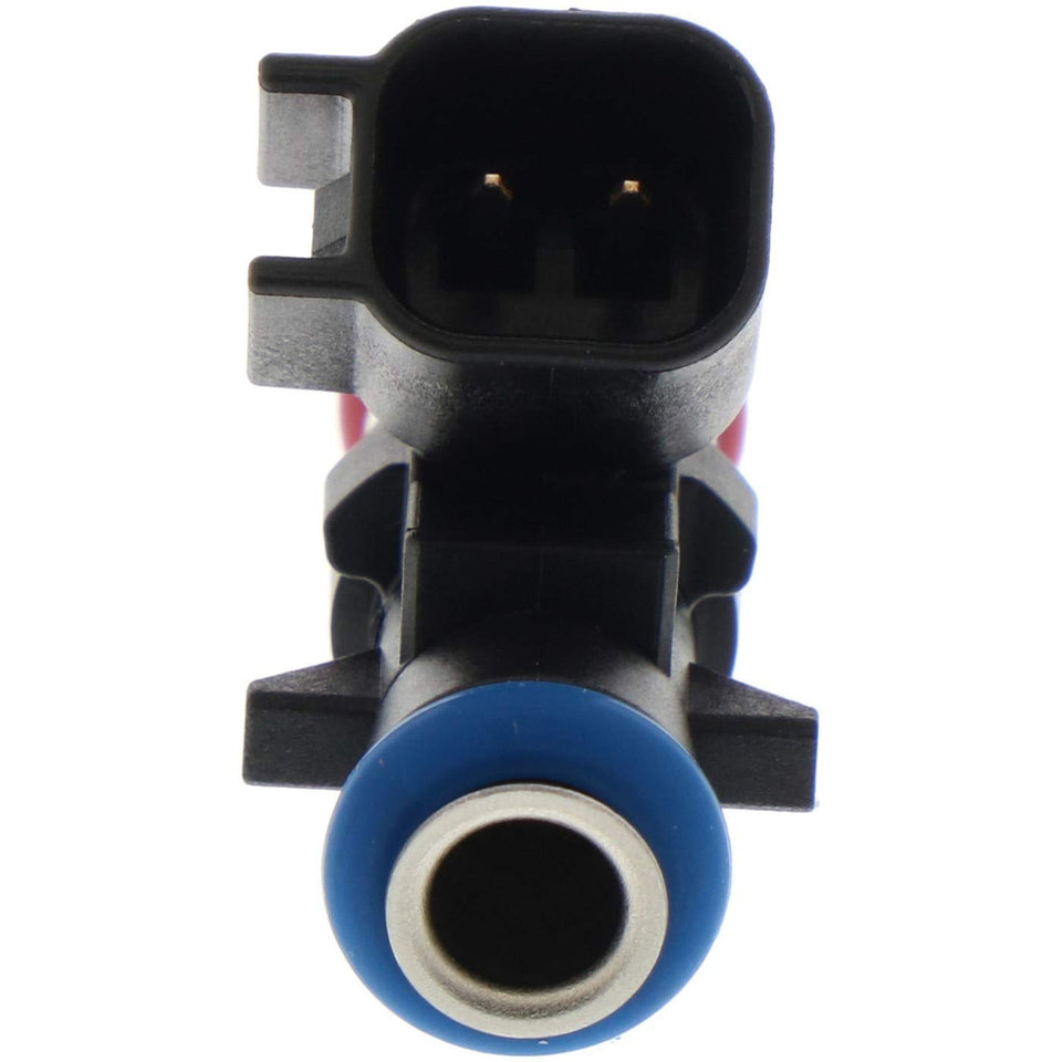 Bosch fuel injector front view showing connector and body for accurate replacement