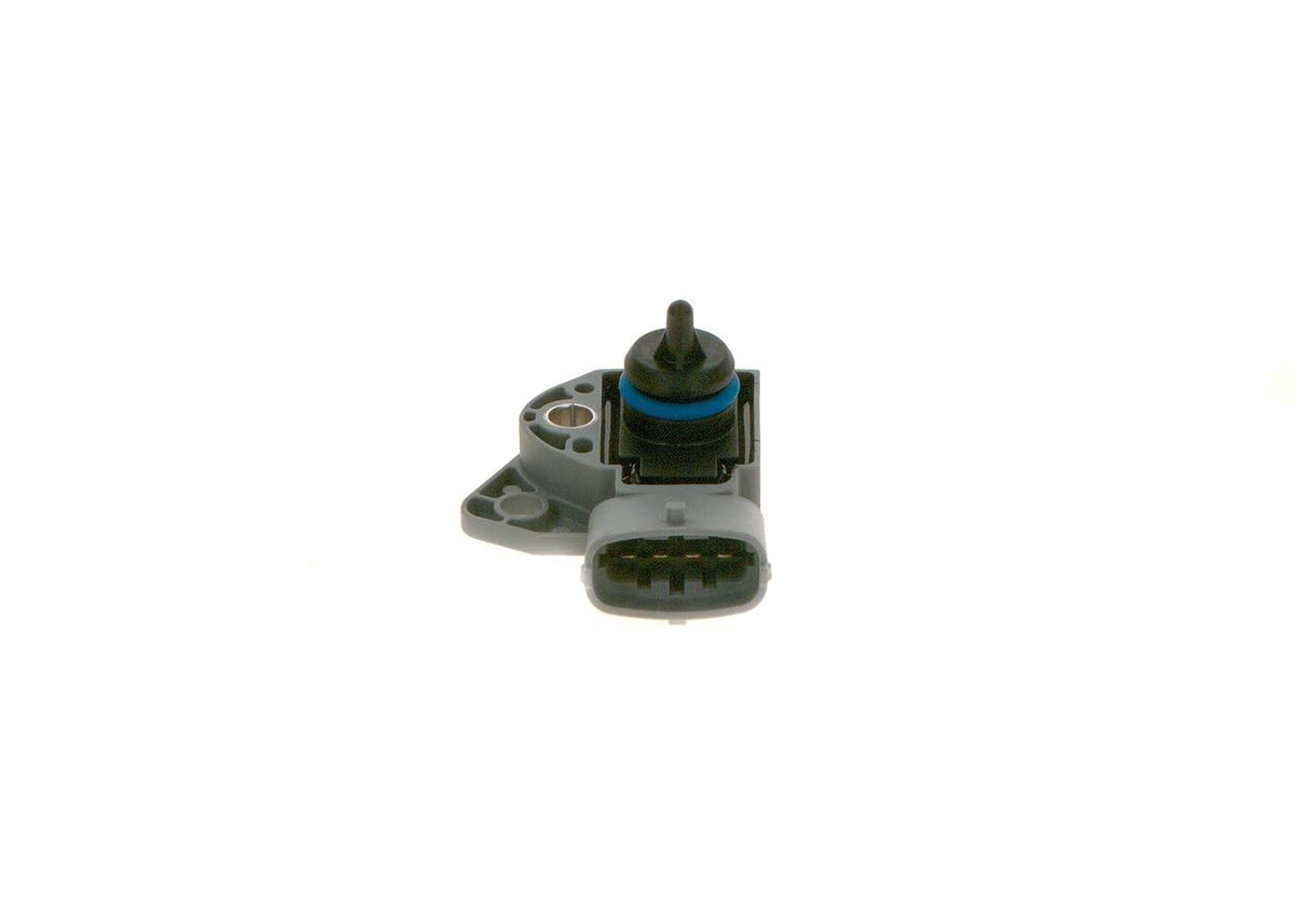 Bosch fuel pressure sensor side profile highlighting compact durable design