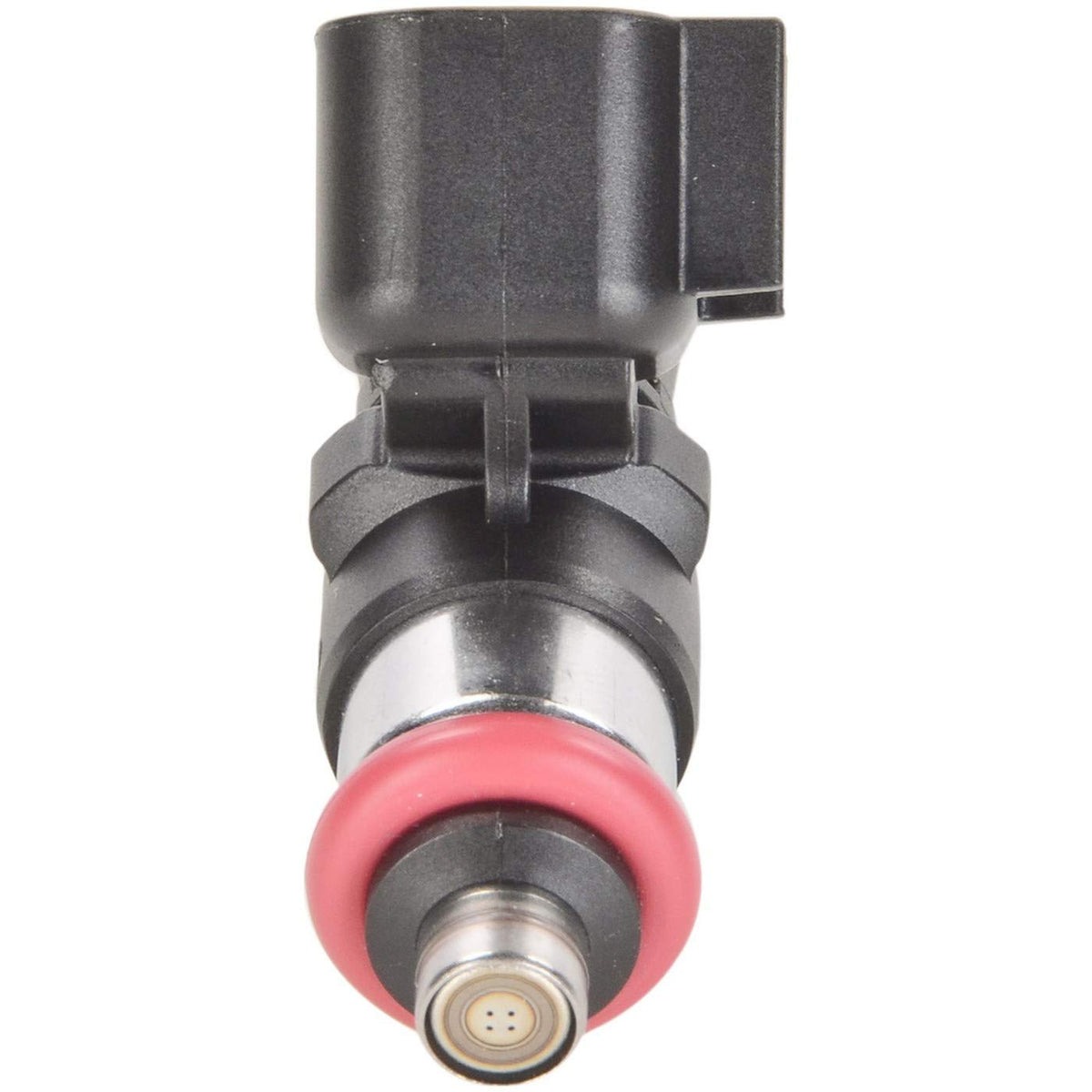 Bosch gasoline injector 62399 front view showing connector and body, Bosch reliable OE fit
