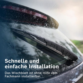 Bosch H306 in vehicle lifestyle scene demonstrating quiet, all-weather performance