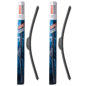 Bosch ICON asymmetric spoiler detail illustrating reduced lift-off