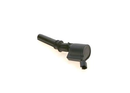 Bosch ignition coil front view showing connector and mounting for reliable fit