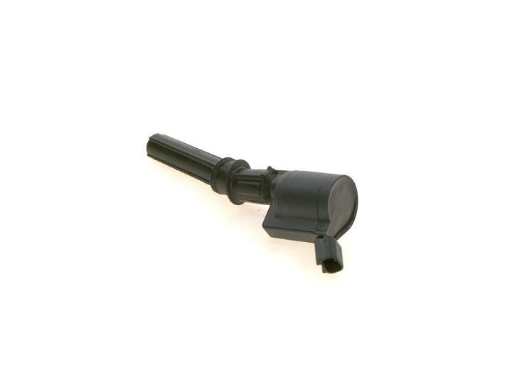 Bosch ignition coil front view showing connector and mounting for reliable fit