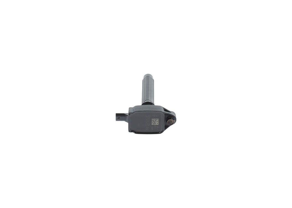 Mechanic replacing Bosch coil in garage illustrating easy installation benefit